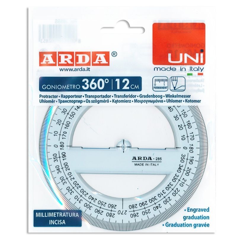 Goniometro Linea Uni Arda 360° 12 cm