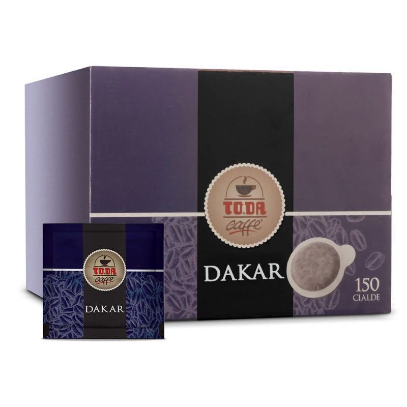 150 Cialde Miscela Dakar Toda Caffè ESE in carta 44mm