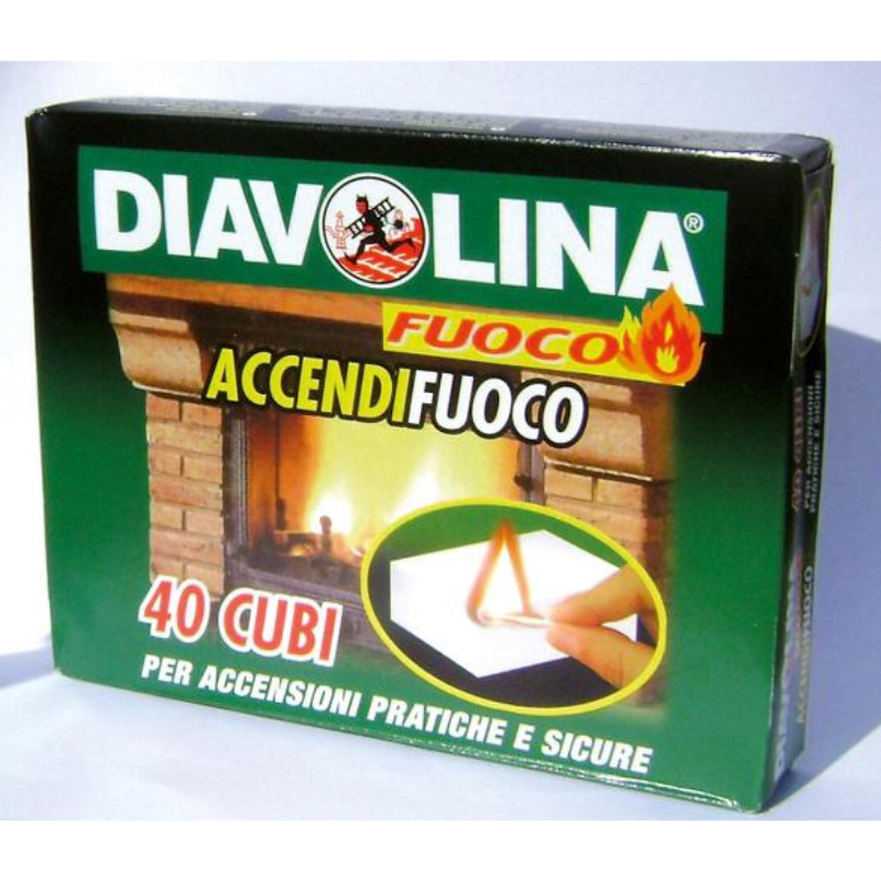 Diavolina Accendifuoco 40 Cubi