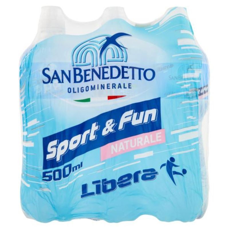 San Benedetto Libera Oligominerale Naturale 6x0,5L tappo sport