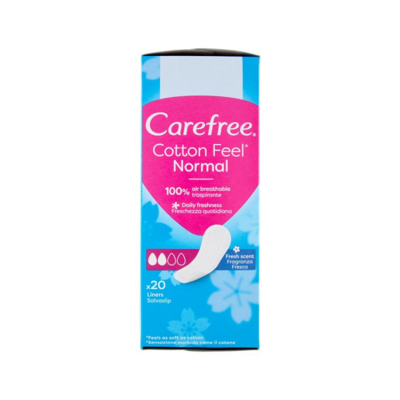 Carafree Cotton Feel Normal Fragranza Fresca Salvaslip 20pz