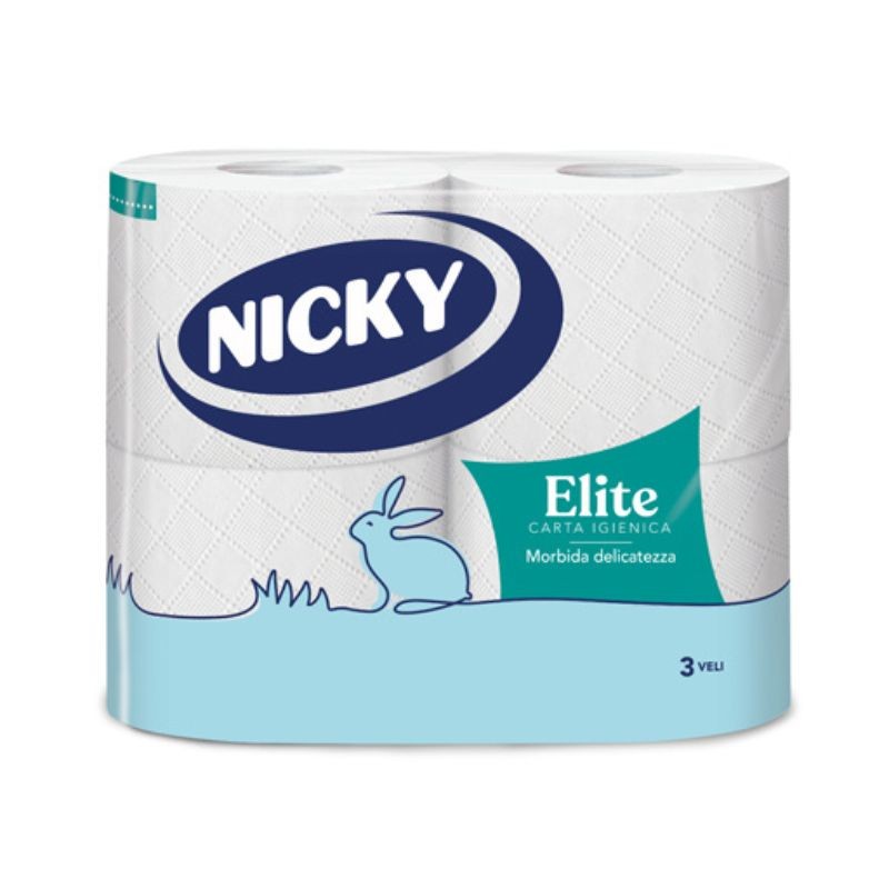 Carta Igienica Nicky 4 rotoli a 3 veli