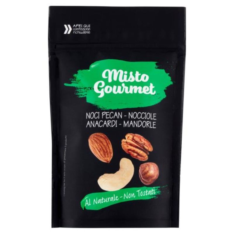 Misto Gourmet 100 G (Noci pecan - Nocciole - Anacardi - Mandorle)