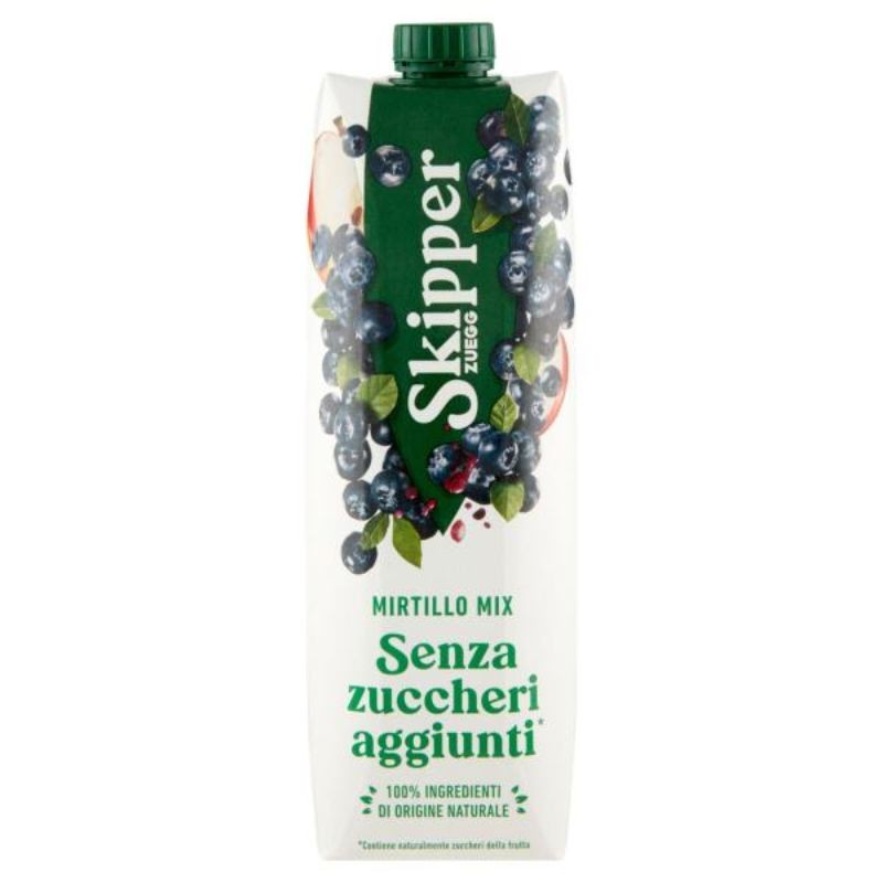 Zuegg Skipper Senza Zuccheri Aggiunti Mirtillo Mix 1000 Ml