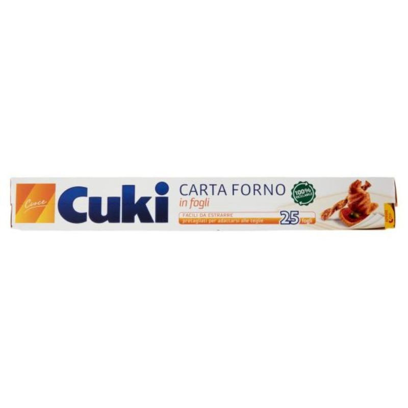 Cuki Cuoce Carta Forno In Fogli 25 Fogli