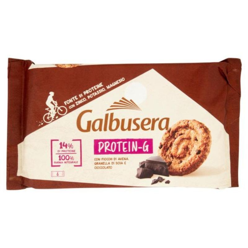 Galbusera Protein-G Con Fiocchi Di Avena Granella Di Soia E Cioccolato 6 X 50 G
