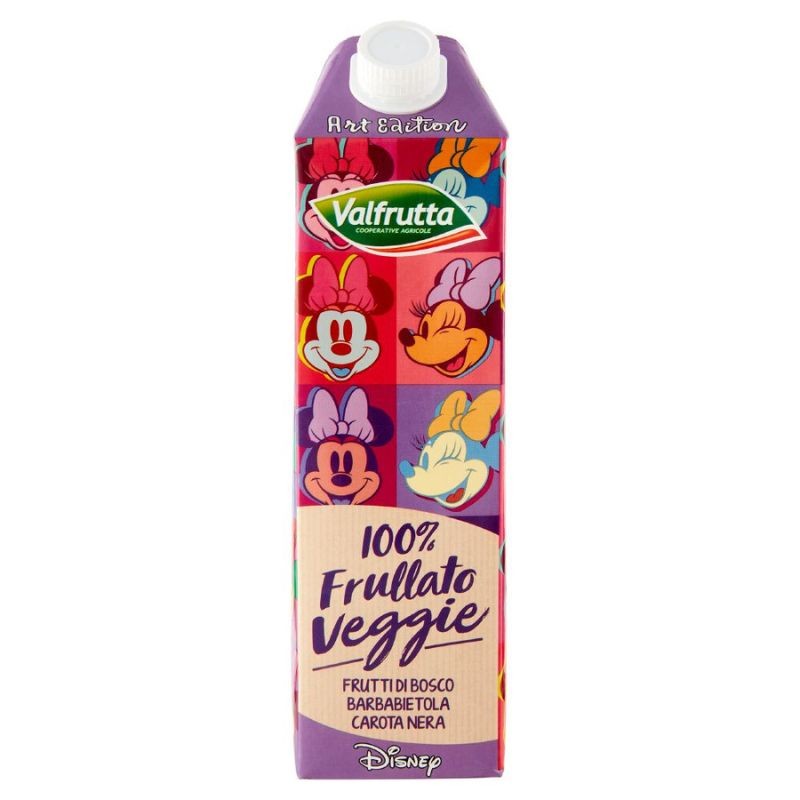 Valfrutta 100% Frullato Veggie Frutti di Bosco Barbabietola Carota Nera 1 l