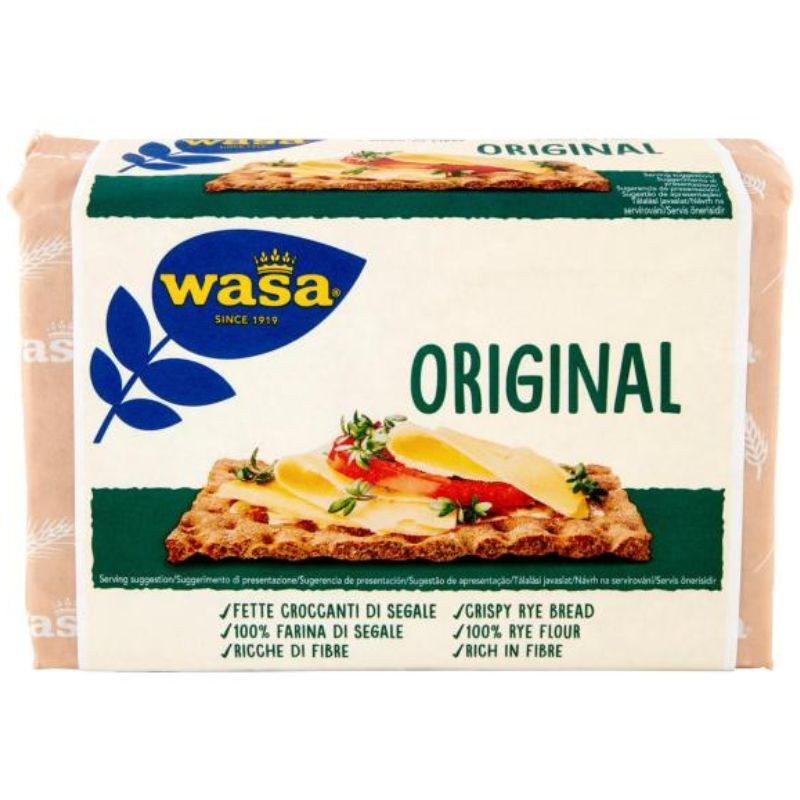 Wasa Original Cracker Con 100% Farina Di Segale Ricchi Di Fibre 275g