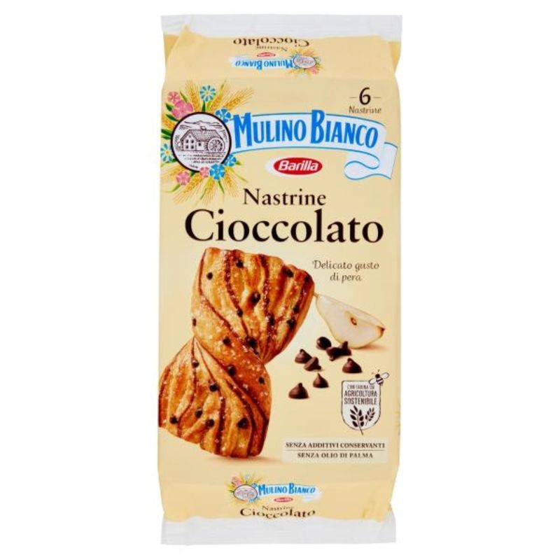 Mulino Bianco Nastrine Cioccolato e Pera 6 Pezzi 240g