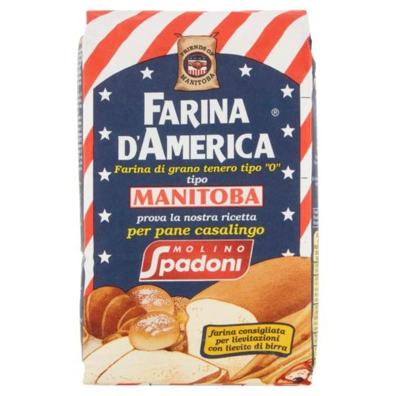 Molino Spadoni Farina D'america Farina Di Grano Tenero Tipo "0" Manitoba 1000 G