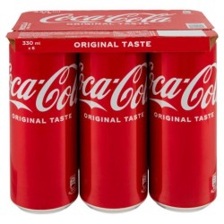 Coca Cola lattna 6 x 33 cl...