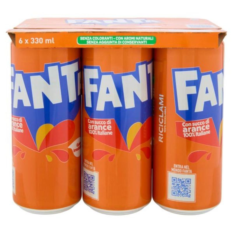 Fanta orange  original lattina 6x33cl