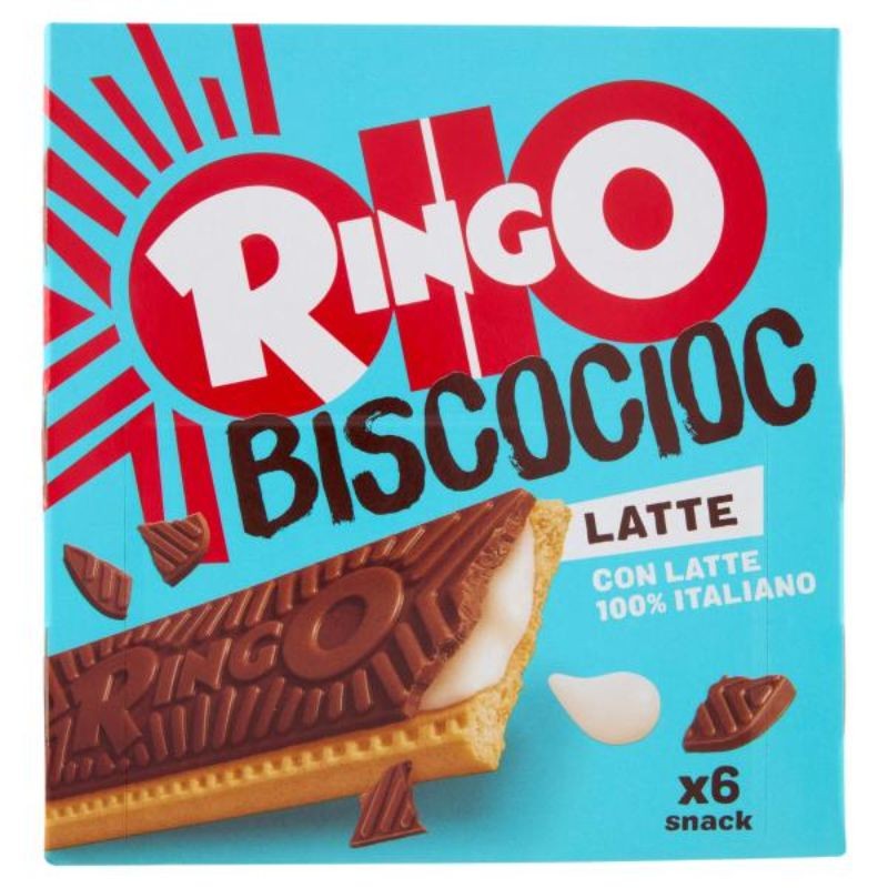 Ringo Snack Biscocioc con Latte  6 porzioni