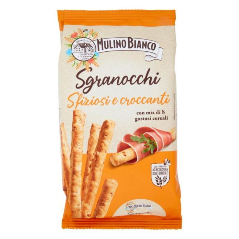Mulino Bianco Sgranocchi Grissini con 8 Cereali e Sesamo 210g
