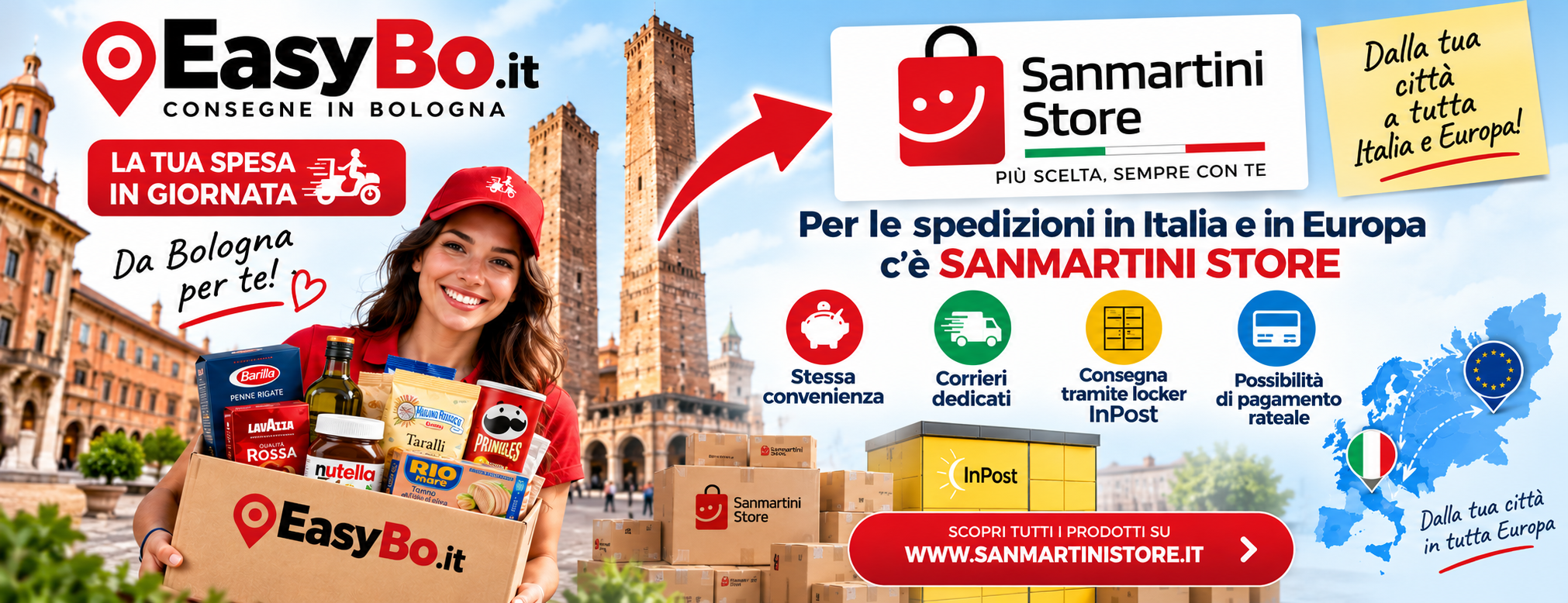 Spedizioni in Italia e Europa con Sanmartinistore.it